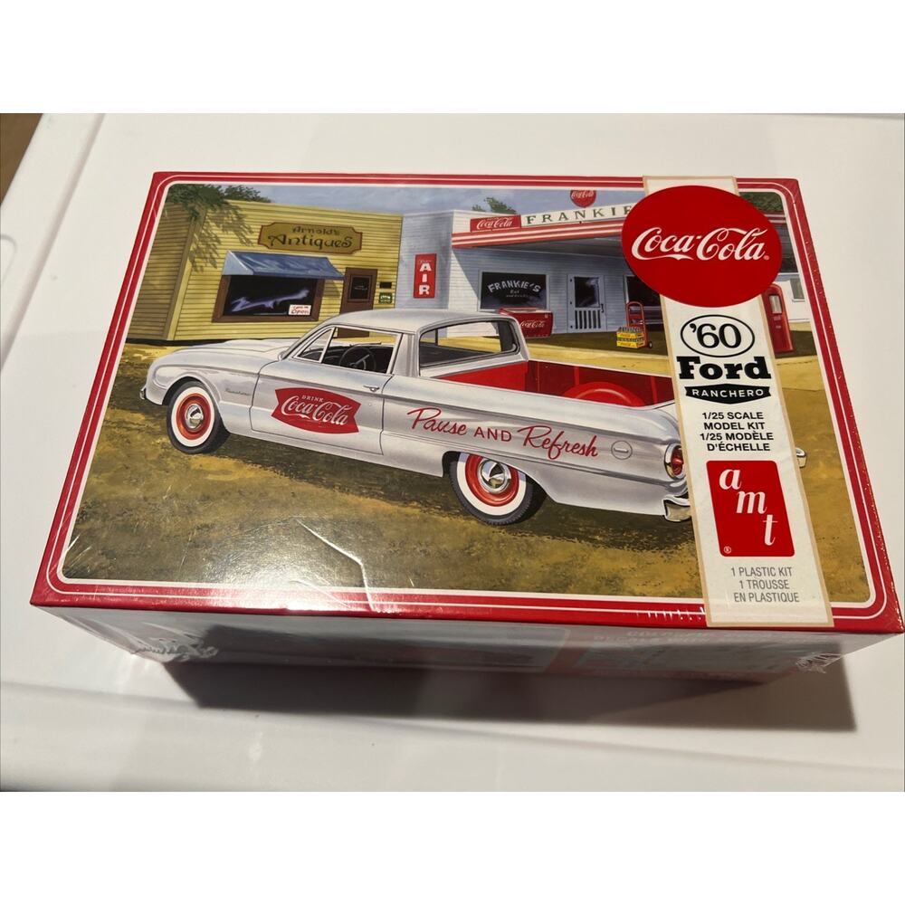 1960 FORD RANCHERO COCA COLA TRUCK AMT MODELS 1/25 SCALE SEALED MINT UNOPENED